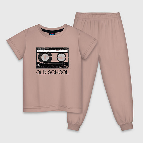 Детская пижама OLD SCHOOL / Пыльно-розовый – фото 1
