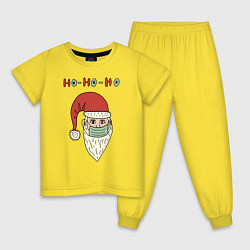 Пижама хлопковая детская Ho-ho-ho, цвет: желтый