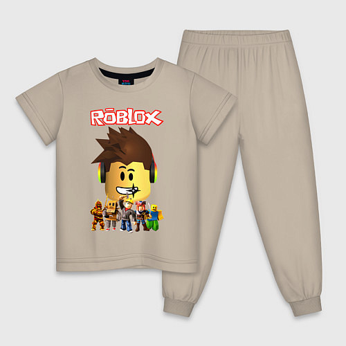 Детская пижама ROBLOX / Миндальный – фото 1