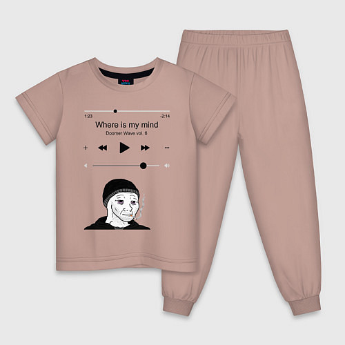 Детская пижама Doomer / Пыльно-розовый – фото 1