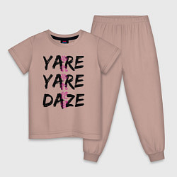 Детская пижама YARE YARE DAZE