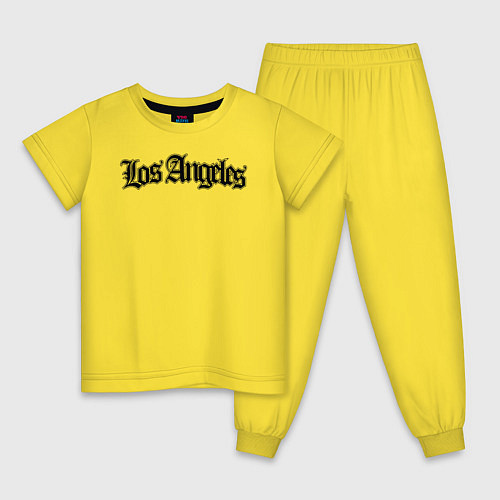 Детская пижама Los Angeles / Желтый – фото 1