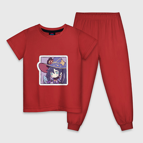 Детская пижама Мона / Красный – фото 1
