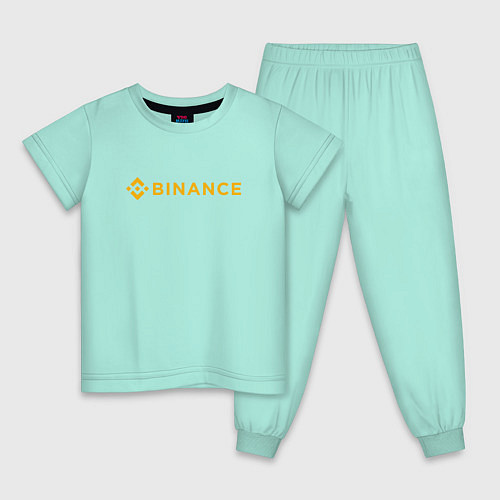 Детская пижама BINANCE БИНАНС БИРЖА СПИНА / Мятный – фото 1