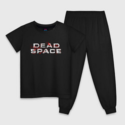 Пижама хлопковая детская DEAD SPACE МЁРТВЫЙ КОСМОС, цвет: черный