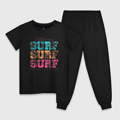 Детская пижама Surf / Черный – фото 1