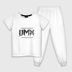 Пижама хлопковая детская DMX Black, цвет: белый