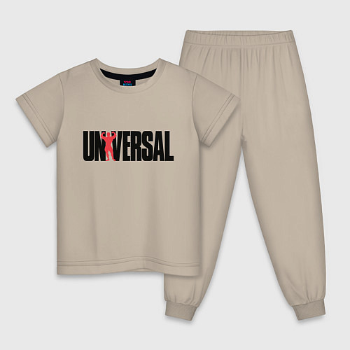 Детская пижама ANIMAL UNIVERSAL ЭНИМАЛ / Миндальный – фото 1