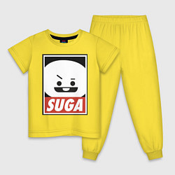 Пижама хлопковая детская Шуга, цвет: желтый