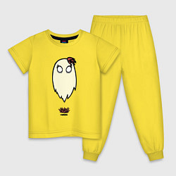 Пижама хлопковая детская Приведение Венди, цвет: желтый