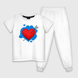 Детская пижама Влюбленное сердце