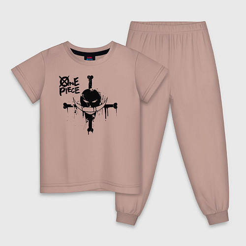 Детская пижама Пираты Белоуса One Piece / Пыльно-розовый – фото 1