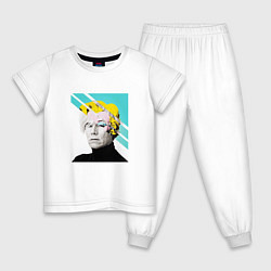 Пижама хлопковая детская Энди Уорхол Andy Warhol, цвет: белый