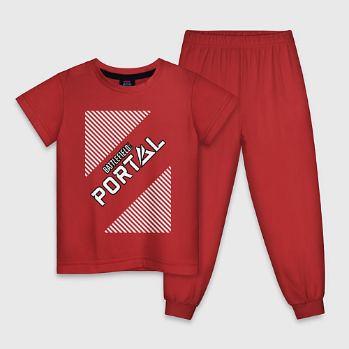 Детская пижама Battlefield Portal - Stripes / Красный – фото 1