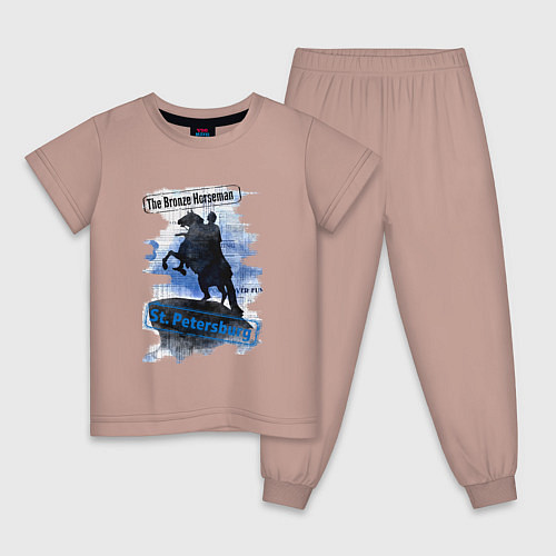 Детская пижама The Bronze Horseman / Пыльно-розовый – фото 1