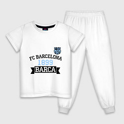 Пижама хлопковая детская Barca 1899, цвет: белый