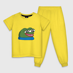 Пижама хлопковая детская Pepe happy Пепе хеппи, цвет: желтый