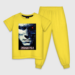 Пижама хлопковая детская Arnold T-800, цвет: желтый