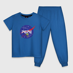 Пижама хлопковая детская Pepe Pepe space Nasa, цвет: синий