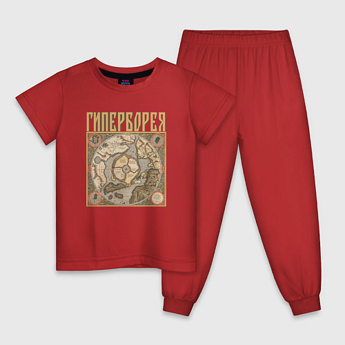 Детская пижама Гиперборея / Красный – фото 1