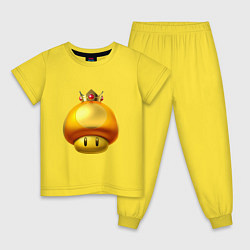 Пижама хлопковая детская GoldToad, цвет: желтый