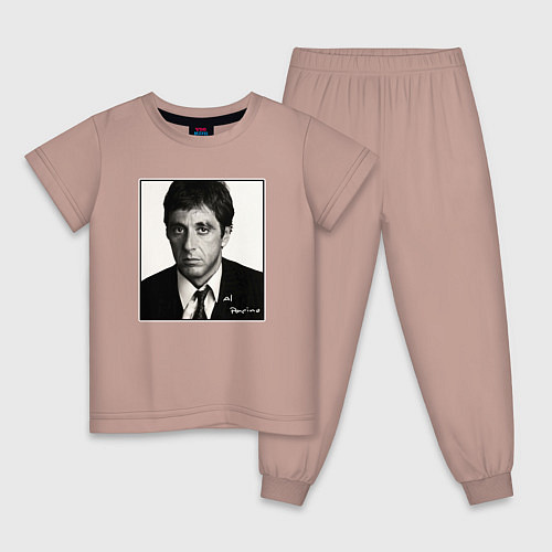 Детская пижама Аль Пачино Al Pacino / Пыльно-розовый – фото 1