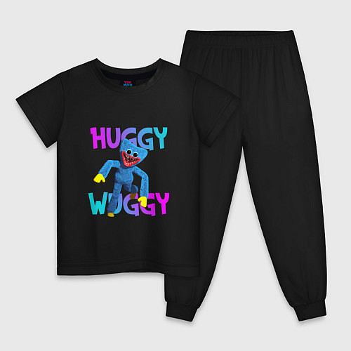 Детская пижама Huggy Wuggy: Игрушка с зубами / Черный – фото 1