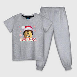 Пижама хлопковая детская ROBLOX НОВЫЙ ГОД 2022, цвет: меланж