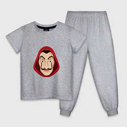 Пижама хлопковая детская Salvador Dali, цвет: меланж