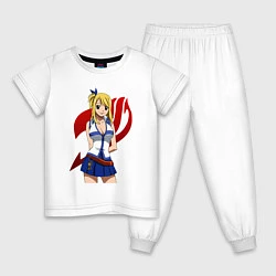 Пижама хлопковая детская Fairy Lucy, цвет: белый