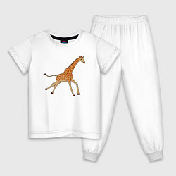 Детская пижама Жираф бегущий