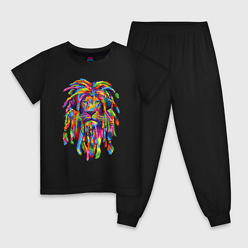 Детская пижама Lion dreaD / Черный – фото 1