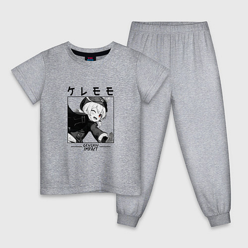 Детская пижама Кли Klee, Genshin Impact / Меланж – фото 1