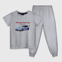 Пижама хлопковая детская Honda Racing Team!, цвет: меланж