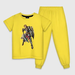 Пижама хлопковая детская Паладин Ла2, цвет: желтый