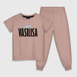 Пижама хлопковая детская Unreal Vasilisa, цвет: пыльно-розовый