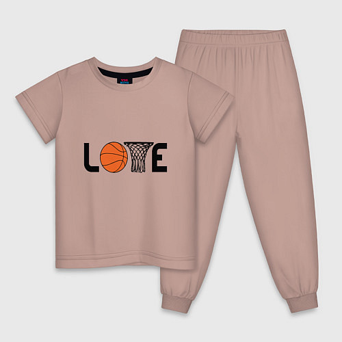 Детская пижама Love Game / Пыльно-розовый – фото 1