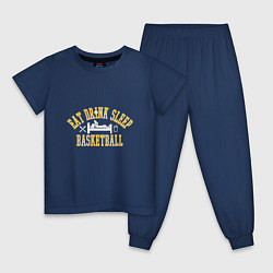 Пижама хлопковая детская Basketball - Day, цвет: тёмно-синий