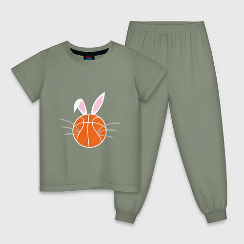 Детская пижама Basketball Bunny / Авокадо – фото 1