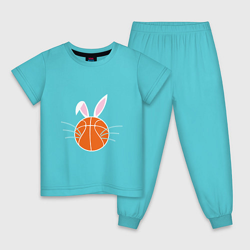 Детская пижама Basketball Bunny / Бирюзовый – фото 1