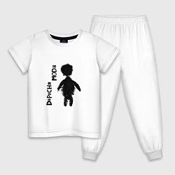 Пижама хлопковая детская DEPECHE MODE Dave Gahan, цвет: белый