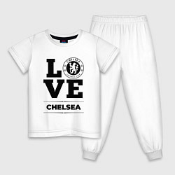 Пижама хлопковая детская Chelsea Love Классика, цвет: белый