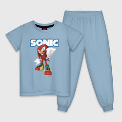 Детская пижама Knuckles Echidna Sonic Video game Ехидна Наклз Вид
