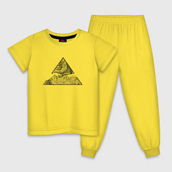Пижама хлопковая детская Сотворение, цвет: желтый