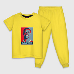 Пижама хлопковая детская Matip - Liverpool, цвет: желтый