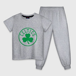 Пижама хлопковая детская Celtics - Селтикс, цвет: меланж