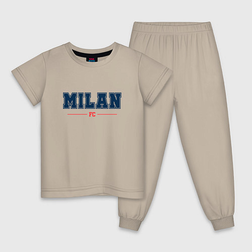 Детская пижама Milan FC Classic / Миндальный – фото 1