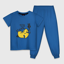 Пижама хлопковая детская Wu-Tang Is For The Children, цвет: синий