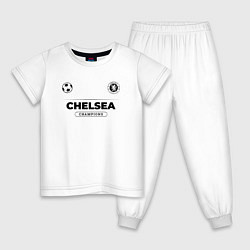 Пижама хлопковая детская Chelsea Униформа Чемпионов, цвет: белый