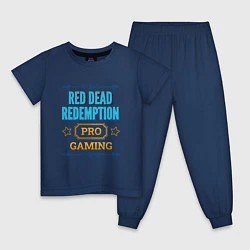 Пижама хлопковая детская Игра Red Dead Redemption PRO Gaming, цвет: тёмно-синий